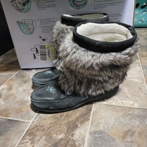 Barbo Snowflake Mukluk Fur Boots Winter